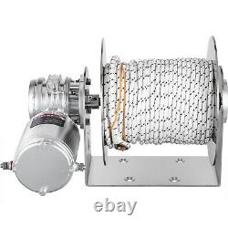 VEVOR 6600lbs/3000kg Electric Anchor WinchDrum Winch Load0.3x295' Rope Full Kit