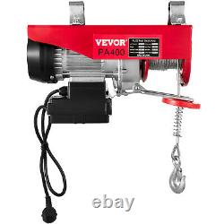 VEVOR 880lbs Electric Hoist Wire Cable Winch Engine Crane Lift Remote Control