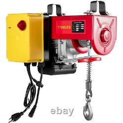 VEVOR Electric Hoist 110V Electric Winch 1100LBS with Wireless Remote Control