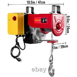VEVOR Electric Hoist 110V Electric Winch 2200LBS with Wireless Remote Control