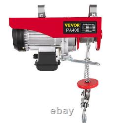 VEVOR Electric Hoist 110V Electric Winch 880LBS with Wireless Remote Control