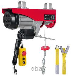 VEVOR Electric Hoist 1320lbs Crane Winch with Wired Remote Control 1150W 110V