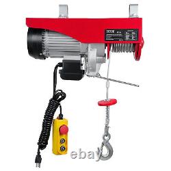 VEVOR Electric Hoist 1320lbs Crane Winch with Wired Remote Control 1150W 110V