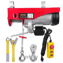 VEVOR Electric Hoist 1760 lbs Crane Winch with 14FT Wired Remote Control 110V