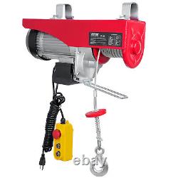 VEVOR Electric Hoist 1760lbs Crane Winch with Wired Remote Control 1450W 110V