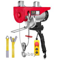 VEVOR Electric Hoist 440lbs Crane Winch with Wired Remote Control 480W 110V