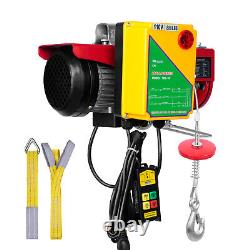 VEVOR Electric Hoist 880 lbs Crane Winch with 328ft Wireless Remote Control 110V
