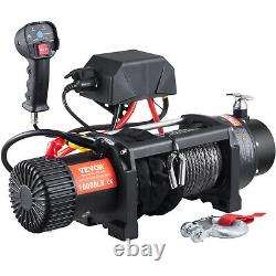VEVOR Electric Winch 10,000lb Vehicles Winch IP67 Nylon Cable Wireless Control