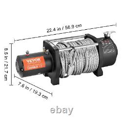 VEVOR Electric Winch 18,000lb Vehicles Winch IP67 Steel Cable Wireless Control