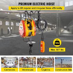 VEVOR Portable Electric Hoist Winch 230 kg/507 lbs with 98 ft/30 m lift height