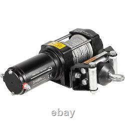 VEVOR Truck Winch Electric Winch 3500LBS Power Winch Steel Cable for UTV ATV