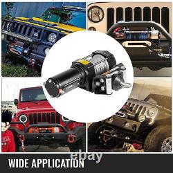VEVOR Truck Winch Electric Winch 3500LBS Power Winch Steel Cable for UTV ATV