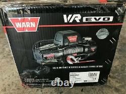 WARN 103253 VR EVO 10-S Standard Duty Winch with Synthetic Rope 10,000 lb Cap