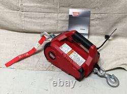 WARN 885000 Portable Electric Winch 0.5 Ton 1st Layer Load Cap, 8 fpm Line Spee