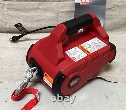 WARN 885000 Portable Electric Winch 0.5 Ton 1st Layer Load Cap, 8 fpm Line Spee