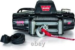 WARN VR Evo 8 Electric 12V DC Winch With Steel Cable Wire Rope, 8,000 Lb Cap