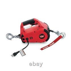 Warn 885000 PullzAll 1,000 lbs Red Powered Corded Electric Pulling Tool Winch