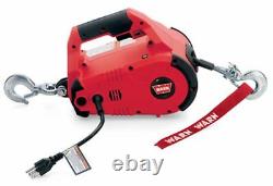 Warn 885000 Pullzall Hand Held Winch Hoist 1000 LBS 110 Volt Corded Come Along
