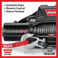 Warn Tabor 12-S Electric Winch 12,000lb Synthetic 4x4 Off Road + Remote Control