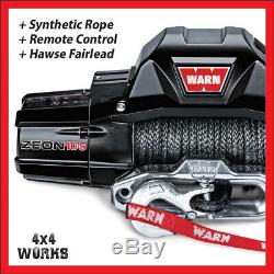 Warn Zeon 10-S Electric Winch 10,000lb Synthetic 4x4 Off Road + Remote Control