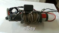 Warrior Spartan 12000lb 12v Electric Winch, steel Rope, heavy Duty, 4x4, recovery