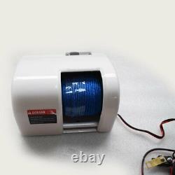 White Saltwater Electric Anchor Winch Set Boat Winch with Remote Control 25LBS