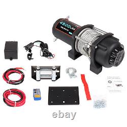 Winch 4500LBS Electric Cable Winch Steel Rope 4WD Off Road Truck ATV UTV