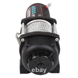 Winch 4500LBS Electric Cable Winch Steel Rope 4WD Off Road Truck ATV UTV