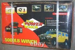 Wood Power 5000 lb Electric Winch 1.8 HP 12V