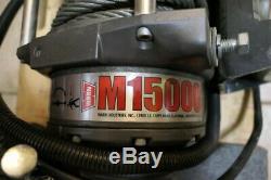 Working Warn M15000 Winch 15000 lb. 12V Self-Recovery Winch Cable Hook Control