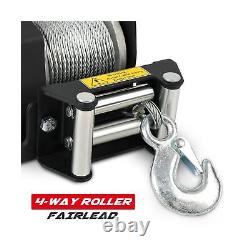 XPV AUTO 2500lbs Electric Winch 12V Waterproof Steel Cable with Wi. FMBI Sales