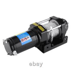 XXL Oversea 4000lb Electric WINCH 12V 15m Steel Cable Winch For Car Quad Bike