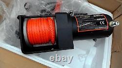 X-BULL 12V 3000LBS Electric Winch Synthetic Rope Electric Winch for Towing