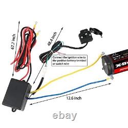X-BULL 12V 3000LBS Electric Winch Synthetic Rope Electric Winch for Towing AT