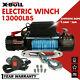 X-bull 13000lbs 12v Electric Winch Synthetic Rope Jeep Towing Truck Off Road 4wd