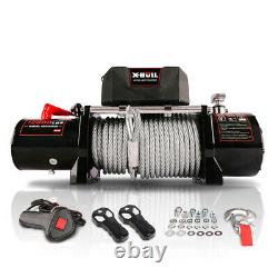 X-BULL Electric Winch 12000LBS Recovery Steel Cable Truck Remote Control UTV ATV
