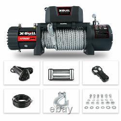 X-BULL Electric Winch 12V 12000LBS Steel Cable Jeep Towing Truck Off-Road 4WD
