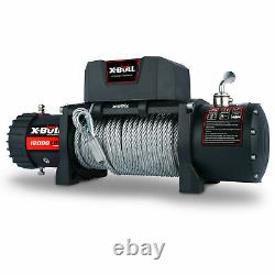 X-BULL Electric Winch 12V 12000LBS Steel Cable Jeep Towing Truck Off-Road 4WD
