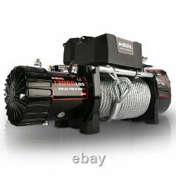 X-BULL Electric Winch 12V 13000LBS Steel Cable OffRoad Jeep TruckTowingTrailerAA