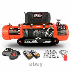 X-BULL Electric Winch 12V 13000LBS Synthetic Rope Jeep Trailer Towing Truck 4WD