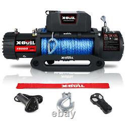 X-BULL Electric Winch 13000Lbs 12V Synthetic Rope Jeep Trailer Towing Truck