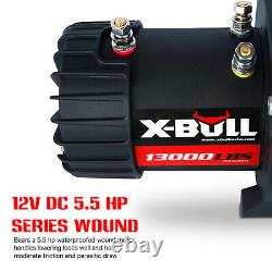 X-BULL Electric Winch 13000Lbs 12V Synthetic Rope Jeep Trailer Towing Truck
