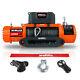 X-bull Electric Winch 13000lbs 12v Synthetic Rope Winch Trailer Towing Truck Us