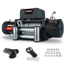 X-BULL Electric Winch 13000lbs 12V Steel Cable OffRoad Jeep Truck Towing 4WD