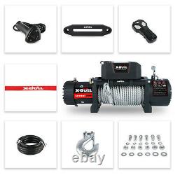 X-BULL Electric Winch Steel Cable Recovery Winch 4WD Wireless 12000LBS Off-road