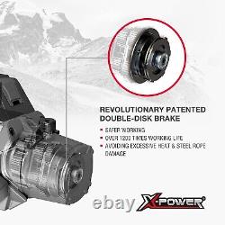 X-POWER 12V DC Electric Winch with Steel Rope 12000lb capacity? XP-12