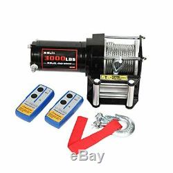 Xbull 3000lbs 12V Electric ATV Winch with 2 Remote Control & Strong Steel Cable