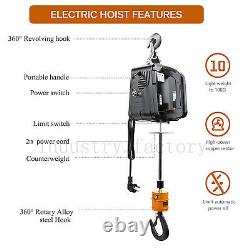 1100 Lbs Électric Wire Hoist Winch Hoist Crane Lift 220v/110v Télécommande