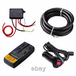 12000lbs 12v 6.6hp Electric Recovery Winch Truck Suv Wireless Remote Control Kit