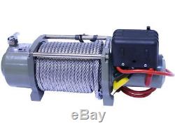 12v Winch Electrique 4x4 16800lbs, 4200w 5.6ps Moteur, 28m Longueur Cable Ø12mm, Nouveau